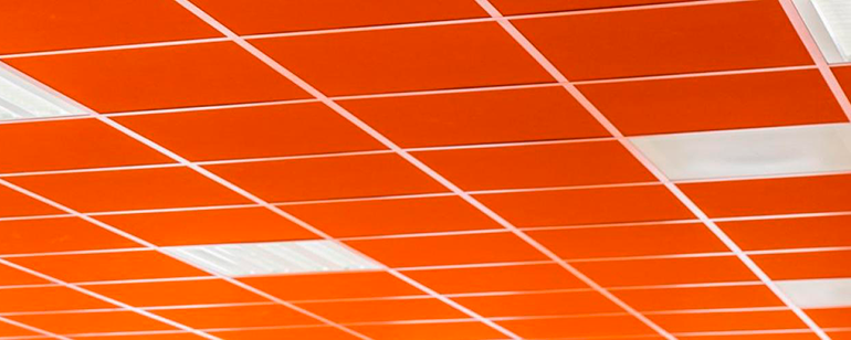 Instaladores de falsos techos registrables de lana mineral